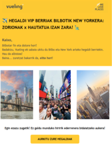 Mailchimp Vueling